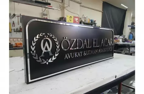 Işıksız Ekonomik Harf Tabela